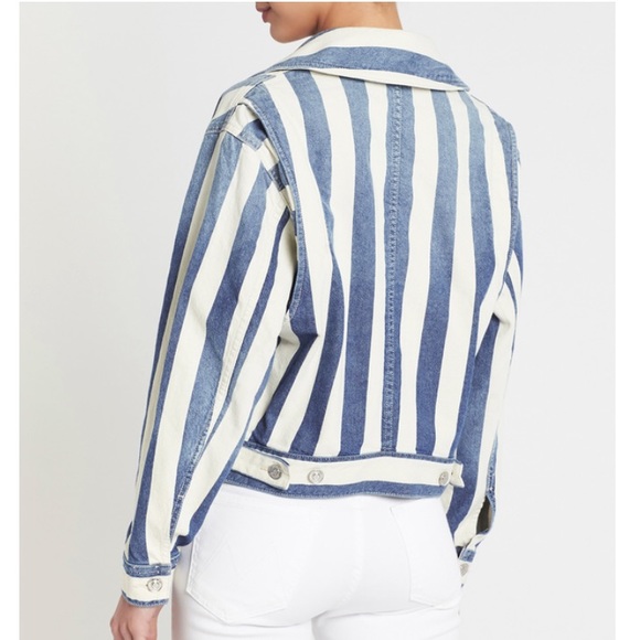 NEW Current/Elliot The Sammy Jacket, Bay Stripe - Picture 2 of 7